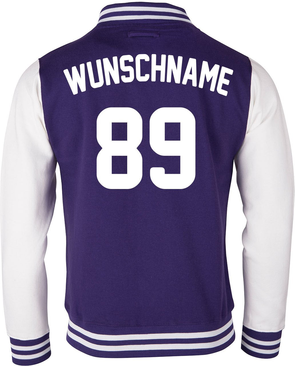 EZYshirt® Damen Herren Kinder College Jacke Athletic mit Wunschnamen und Wunschnummer | Baseball Jac