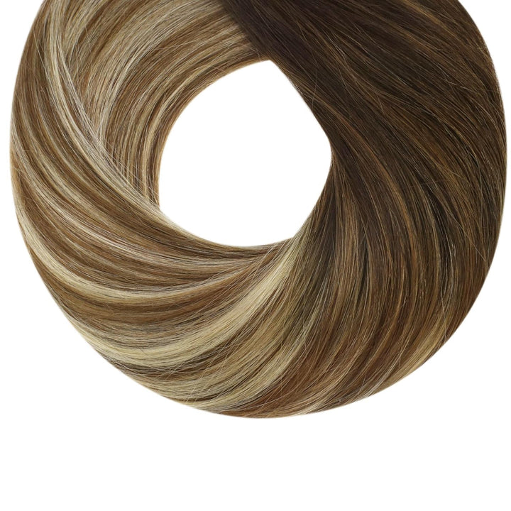 Bonding Extensions Micro Bonding Extensions Echthaar 55cm Haarverlängerung Echthaar Microring Balaya