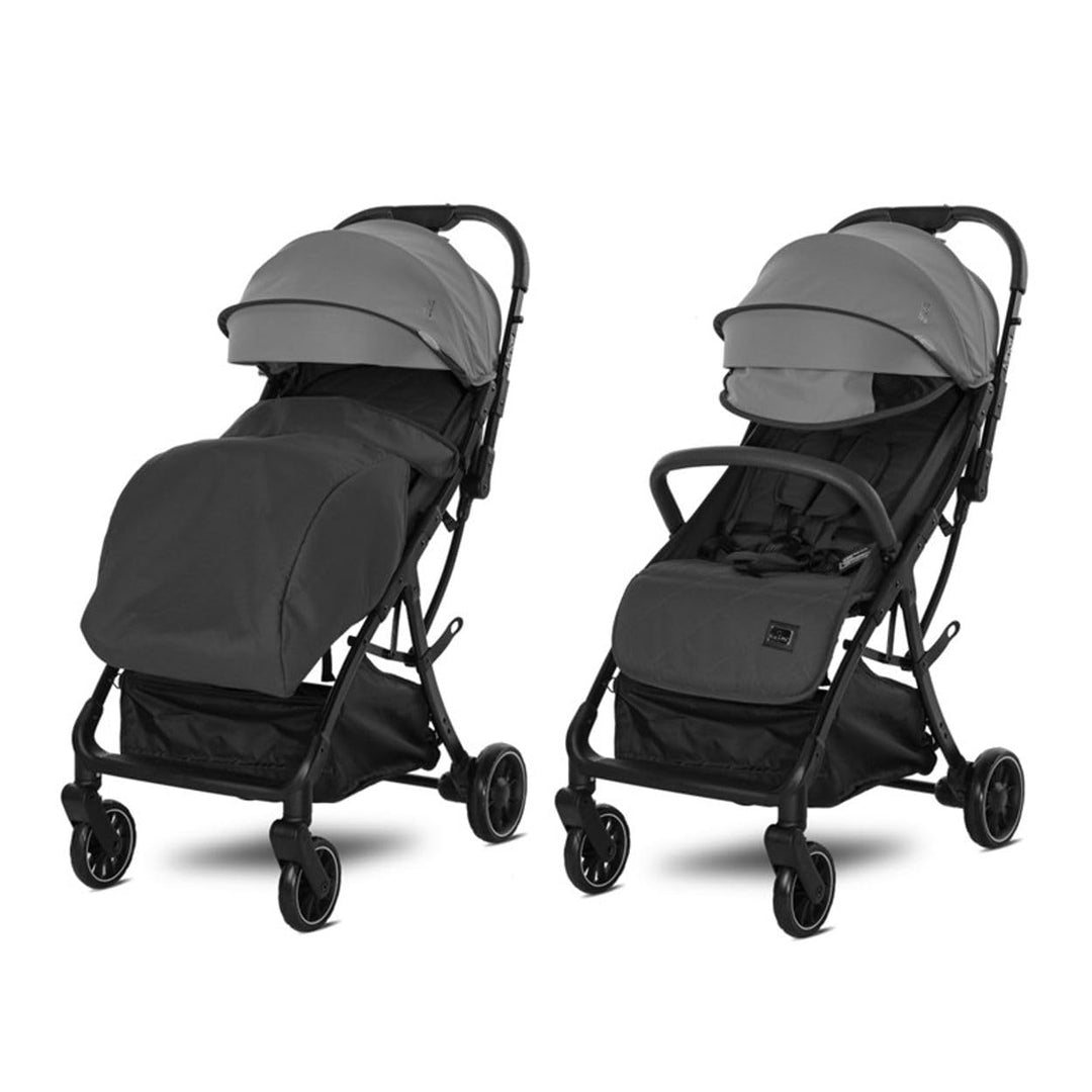 Lorelli Kinderwagen Buggy Minori faltbar PU-Räder Getränkehalter Fussabdeckung schwarz, schwarz