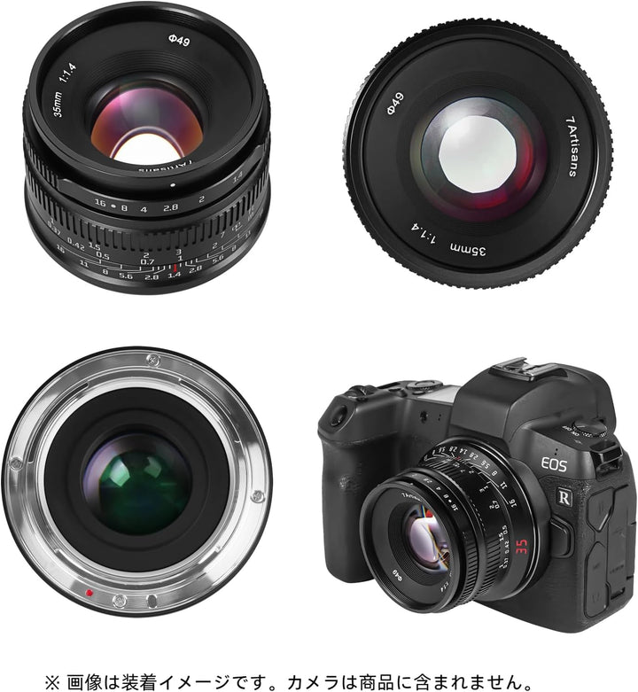 7artisans 35 mm F1,4 Mark II APS-C Festobjektiv mit manuellem Fokus und grosser Blende, kompatibel m