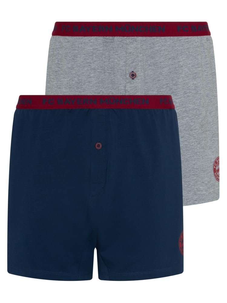 FC Bayern München Boxershorts | Boxerpants 2er-Set | Herren | Mehrfarbig Mehrfarbig S, Mehrfarbig S