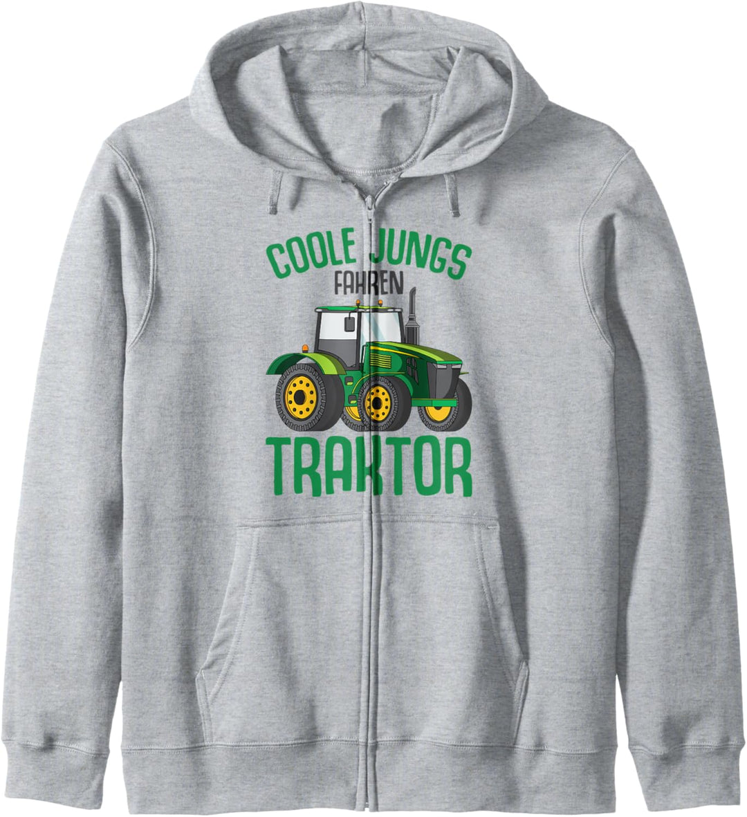 Coole Jungs fahren Traktor Trecker Kinder Junge Kapuzenjacke