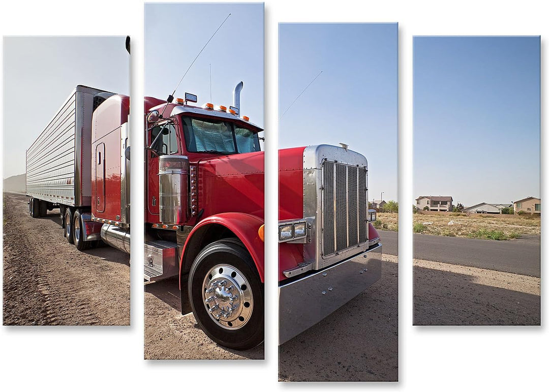 islandburner Bild auf Leinwand Us Semi Truck Grosser Lkw Kinderzimmer Bilder Wandbilder Poster Leinw