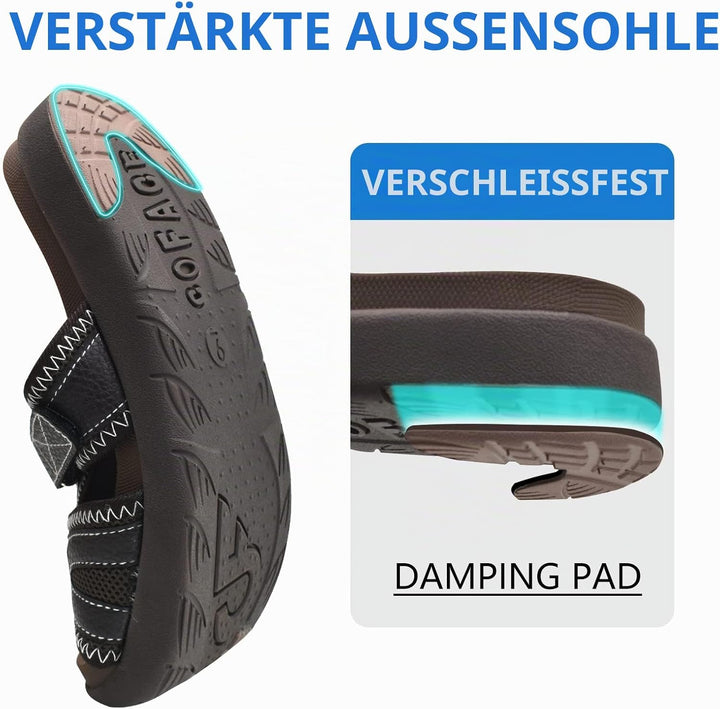 COFACE Herren Sport Recovery Sandalen Plantar Fasciitis weiche Polsterung leichtes Gewicht Bogen Unt