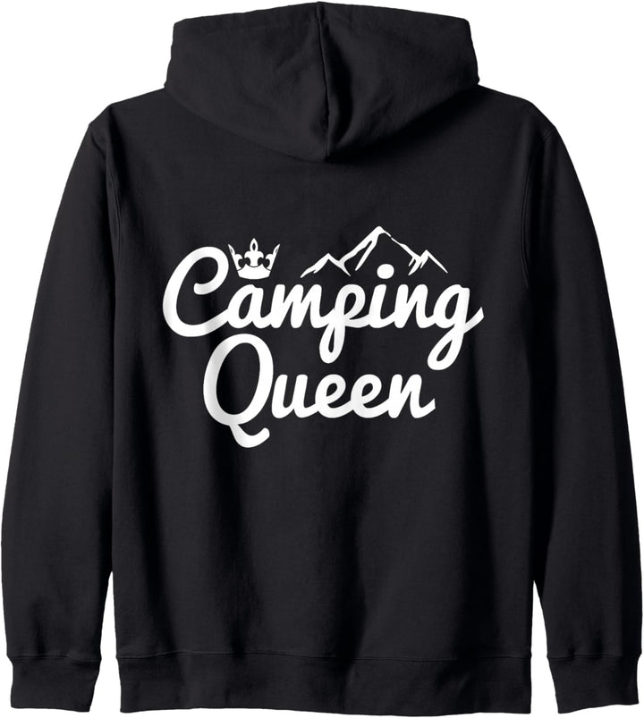 Camping Queen Krone Berge Wohnmobil Zelt Königin Kapuzenjacke