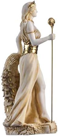 Hera Göttin der Ehe, Frauen, Geburt und Familie Alabaster, goldfarben, 22 cm