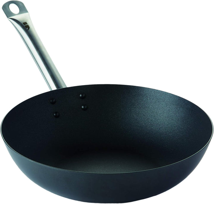 Point-Virgule Wok Pfanne mit Antihaft Beschichtung und Edelstahlgriff für Wok-Grillgerichte zu berei