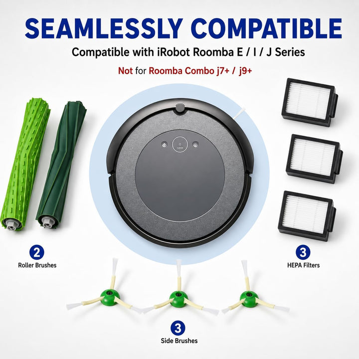 Ersatzteile für iRobot E, I &amp; J Serie, Zubehör für Roomba i8 i7 i6, Combo i5, i4, i3, i2, i1, j8, j6
