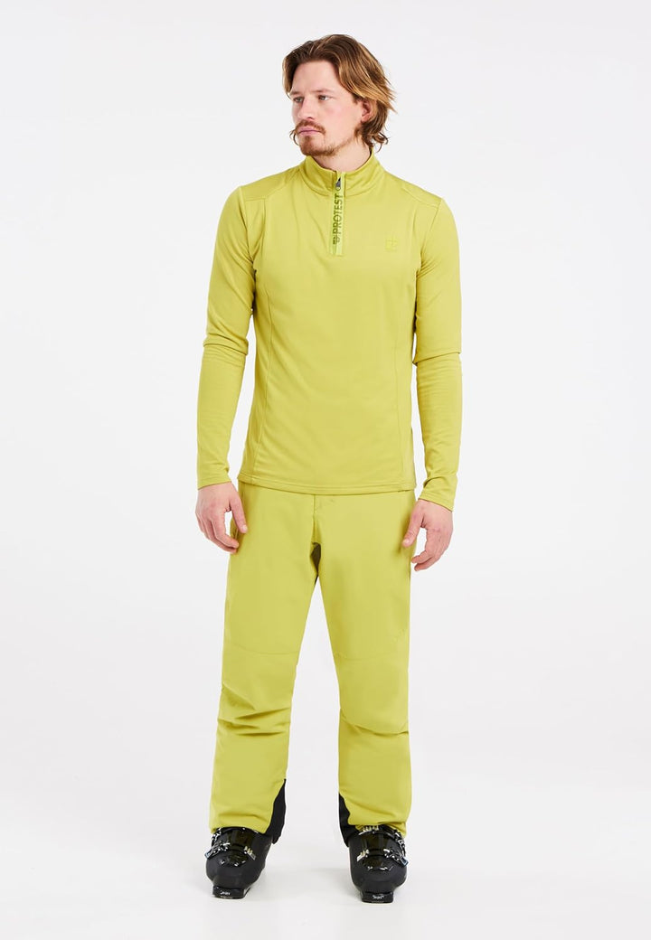 Protest Herren 1/4-reissverschluss WILL S Splitpea Green, S Splitpea Green