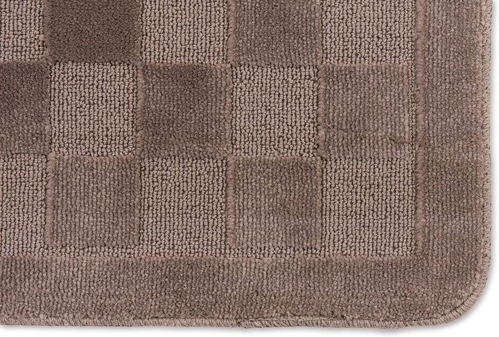 CosìCasa: Badezimmerteppich, 3-teilig, rutschfest, aus Mikrofaser, 50 x 80 cm + 45 x 50 cm (2 Stück)