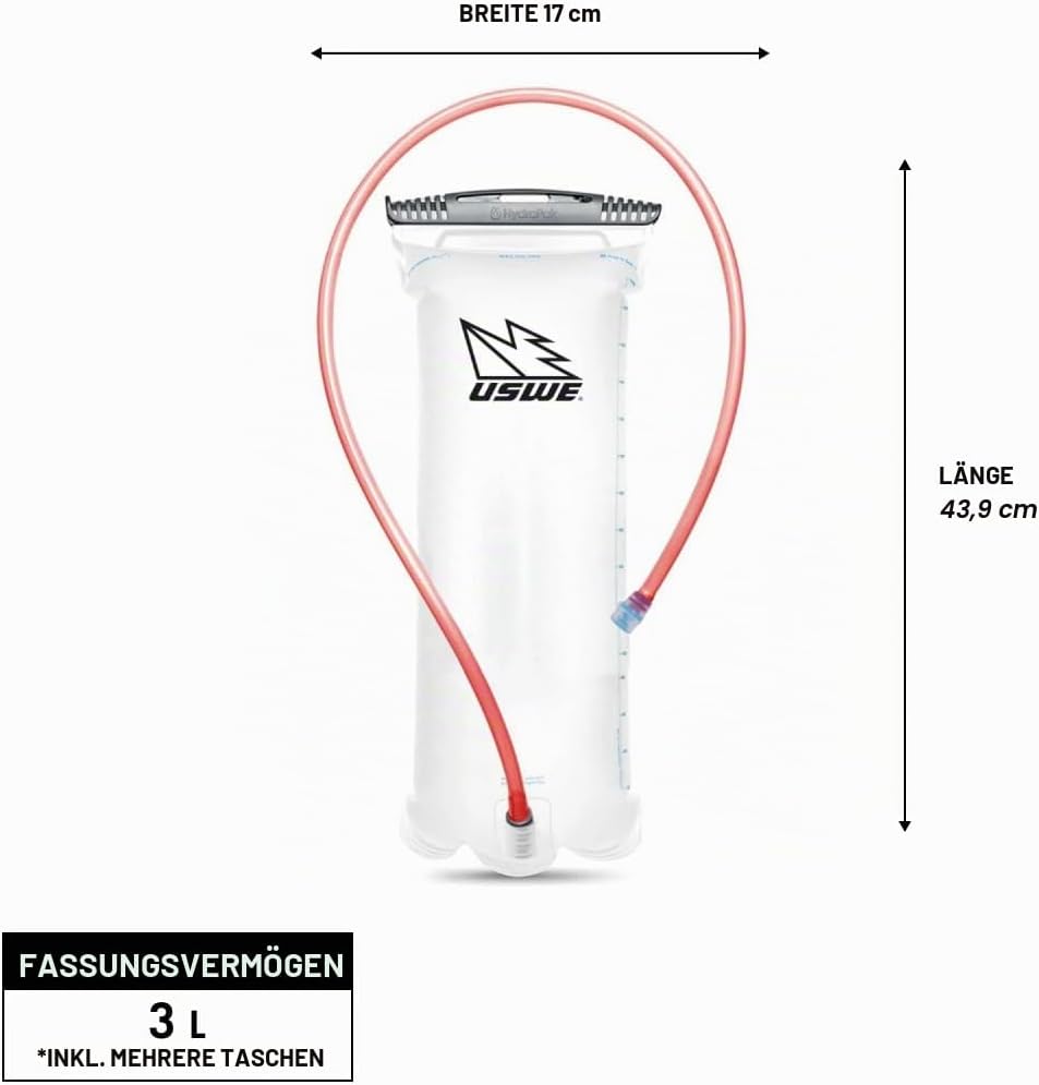 USWE Neck Brace Trinksystem SP3 Handsfree Rot Gr. 0.5L