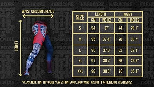 Hardcore Training Herren Compression Pants Kompressionshose Sportkleidung Grappling MMA Kampfsport B