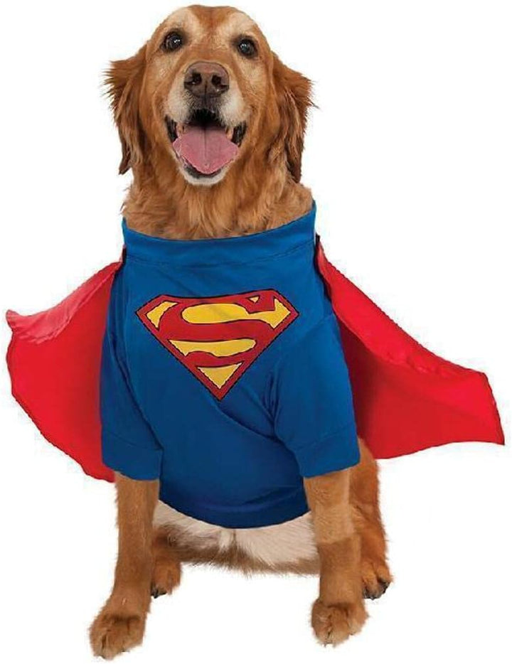 DC Comics Haustierkostüm Superman, gross Large (Pack of 1), Large (Pack of 1)