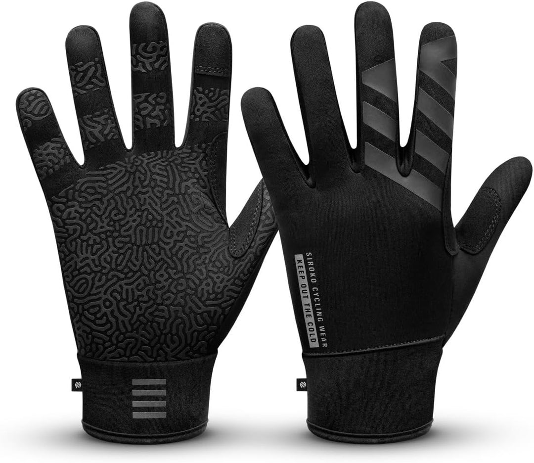 SIROKO Winterhandschuhe Vestkapp Schwarz Herren und Damen XXS, XXS