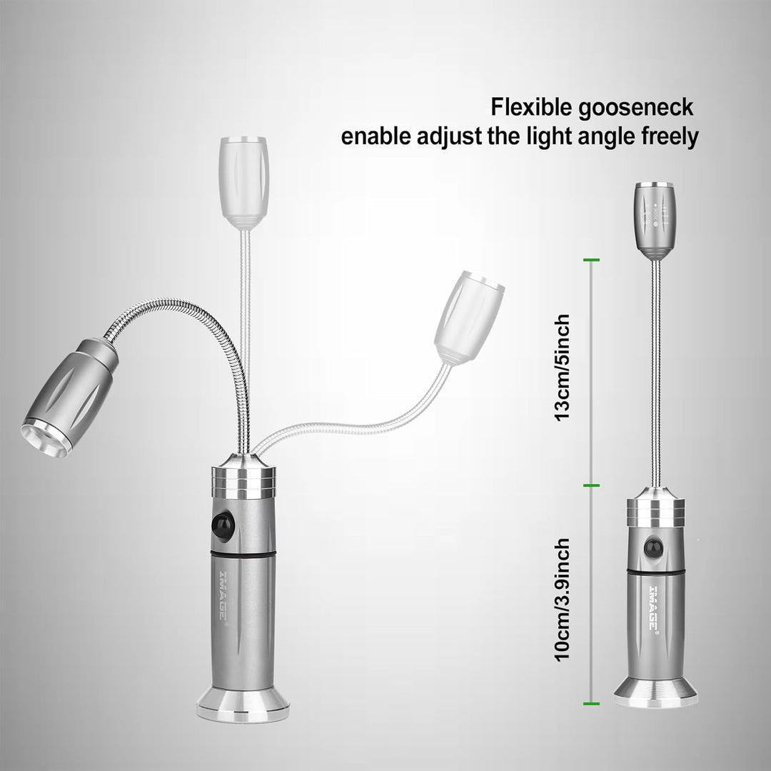 Wiederaufladbare, ultrahelle Grillleuchte mit superhellen LED-Lichtern, flexible Schwanenhals-Grilll