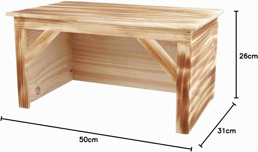 Trixie 61940 Holzhaus, Kaninchen, geflammt, 50 × 26 × 31 cm