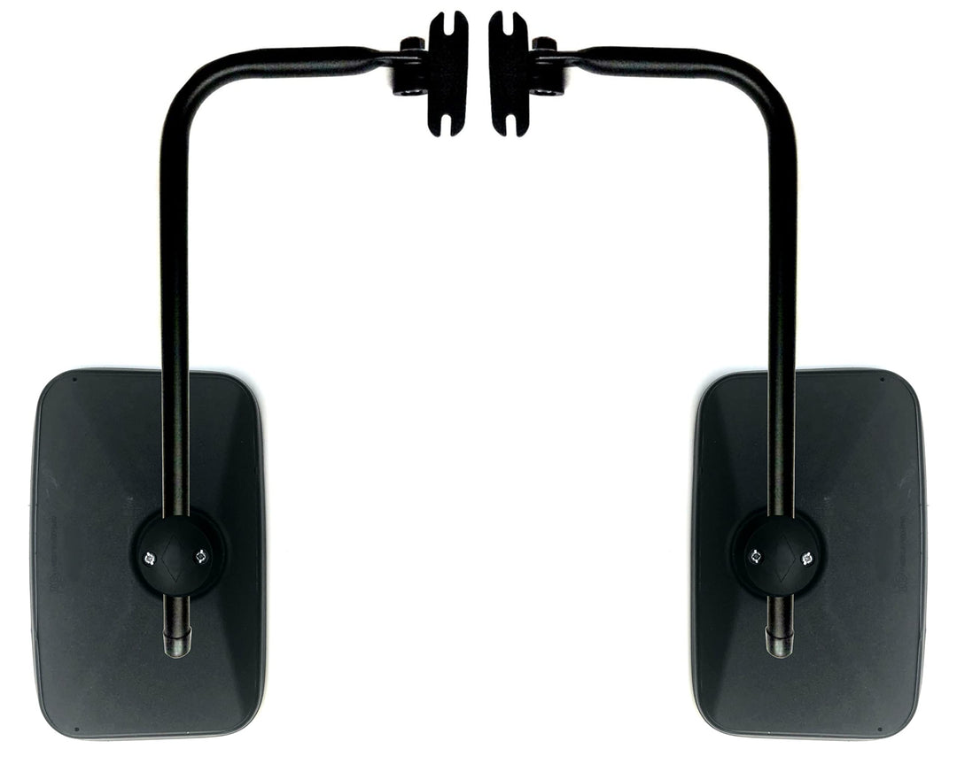 2x Aussenspiegel 250x165 E20 ø15-22 und Spiegelhalter für Traktoren NEW HOLLAND, URSUS, ZETOR, JD, M