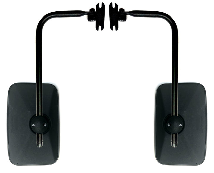 2x Aussenspiegel 250x165 E20 ø15-22 und Spiegelhalter für Traktoren NEW HOLLAND, URSUS, ZETOR, JD, M