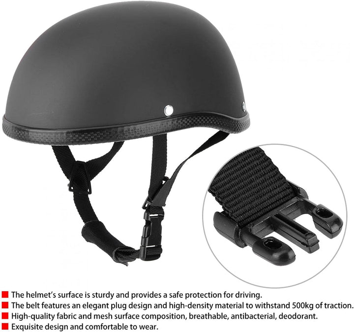 Retro Motorradhelm, Halbgesichtshelm, Motorrad Halbgesichtshelm, Motorradhelm Exquisite Herren Retro