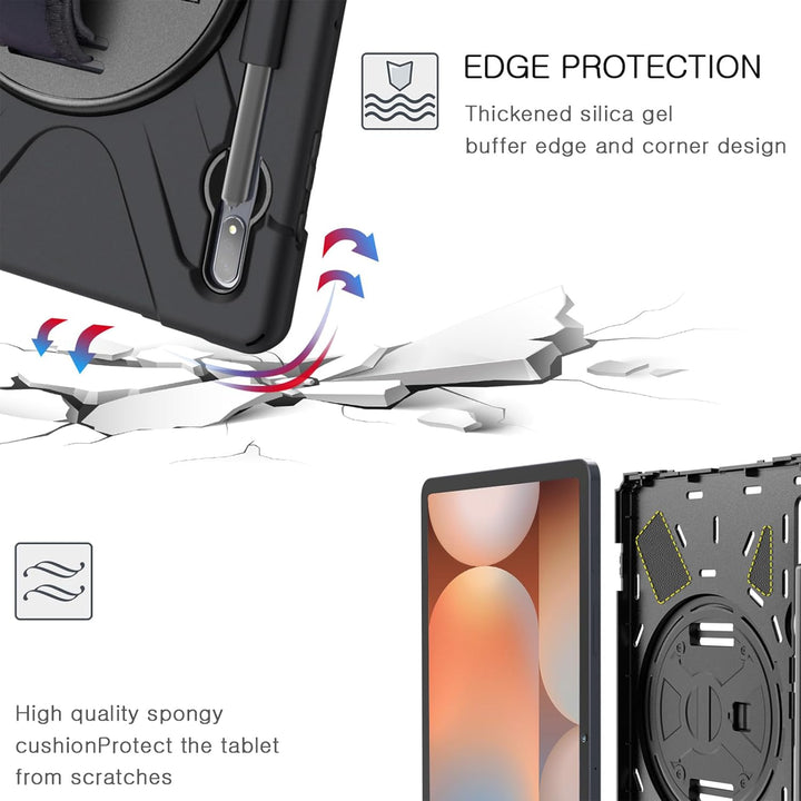 Gerutek Hülle für Samsung Galaxy Tab S7 FE/Tab S8 Plus/Tab S7 Plus 12,4 Zoll mit Displayschutz, Stos