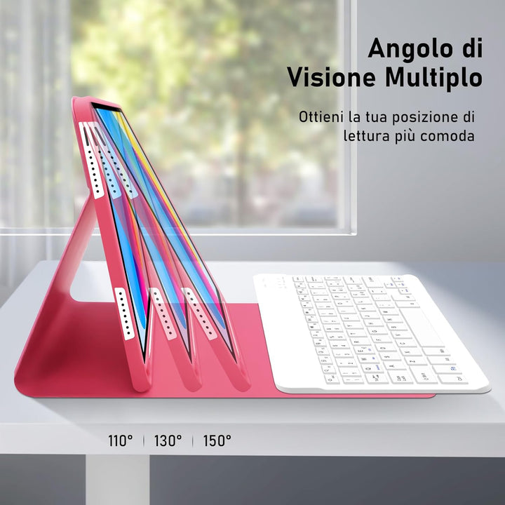 iPad-Tastatur (10. Generation 10,9" 2022/(A16) 11. Generation 11" 2025) mit Hülle, abnehmbare italie