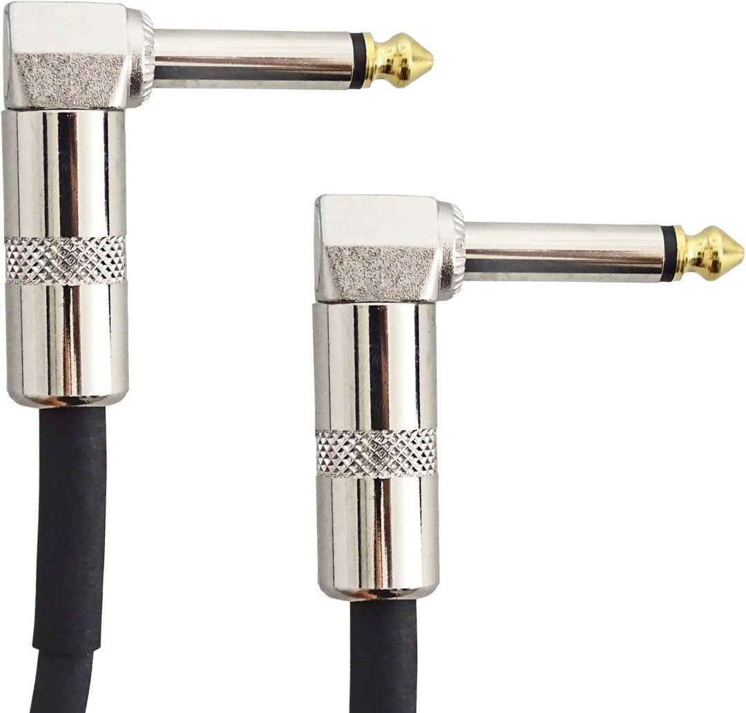 keepdrum 3x GC028 Patchkabel Klinke Winkelstecker 60cm 3 Farben 3x 60cm Mix, 3x 60cm Mix