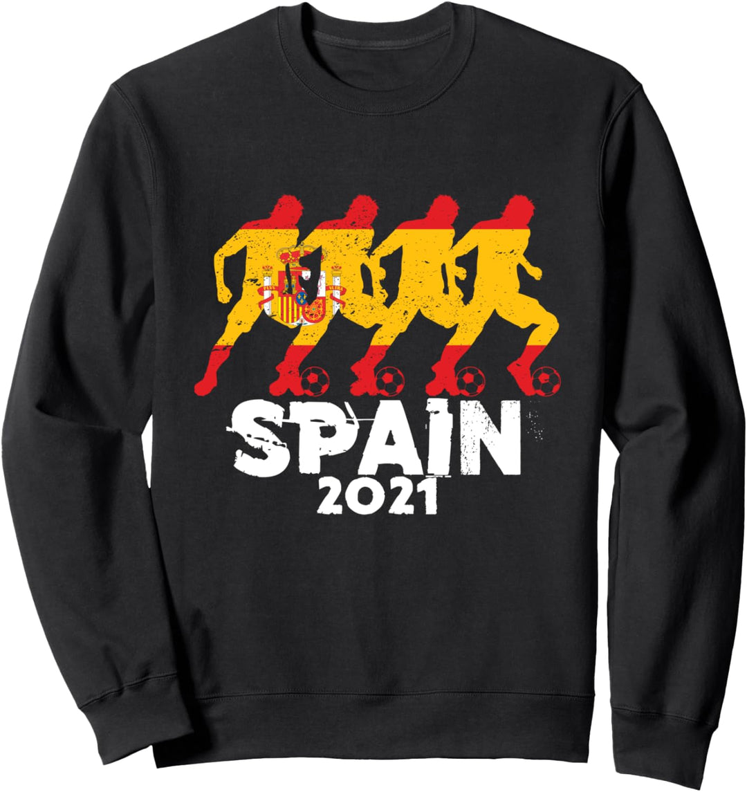 Spanien Meisterschaft Fussball Mannschaft Fussball Spieler Sweatshirt