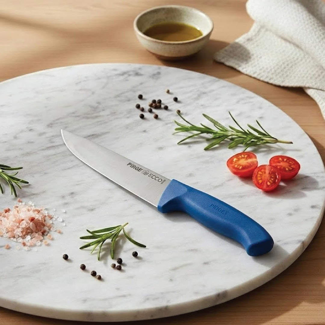 Pirge Ecco Metzgermesser 19 cm Blau Schlachtermesser - Fleischermesser - Stechmesser - Exzellenter S