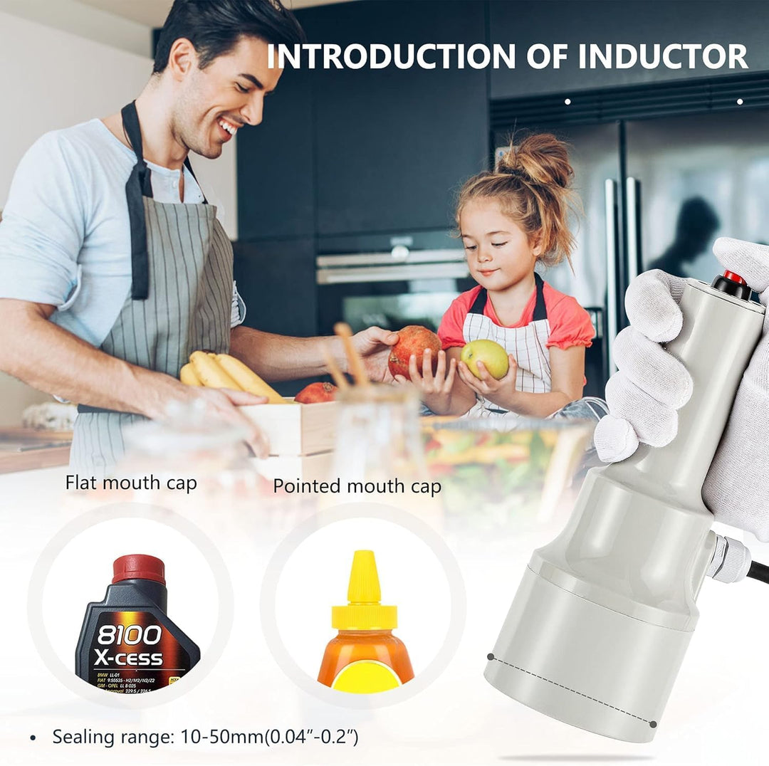 NEWTRY 10-50 mm DCGY-300 Induktion Flaschenverschluss Versiegeler Handheld Aluminiumfolien-Dichtungs