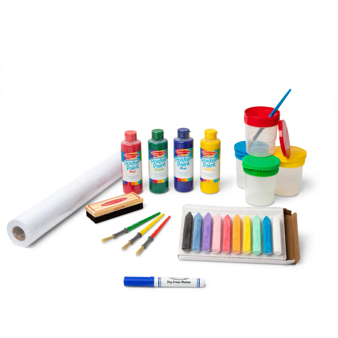 Melissa & Doug - Staffeleizubehör-Begleitset (Kunst & Bastelarbeiten, fördert die Kreativität, 25 Te