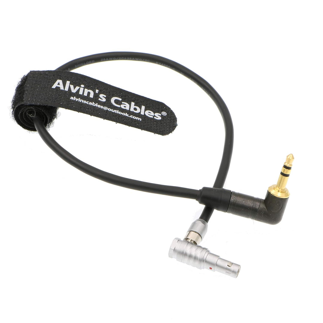 Alvin's Cables 5 Pin Rechtwinklig Stecker auf Rechtwinklig 3,5 mm TRS Audiokabel für ARRI Alexa Mini