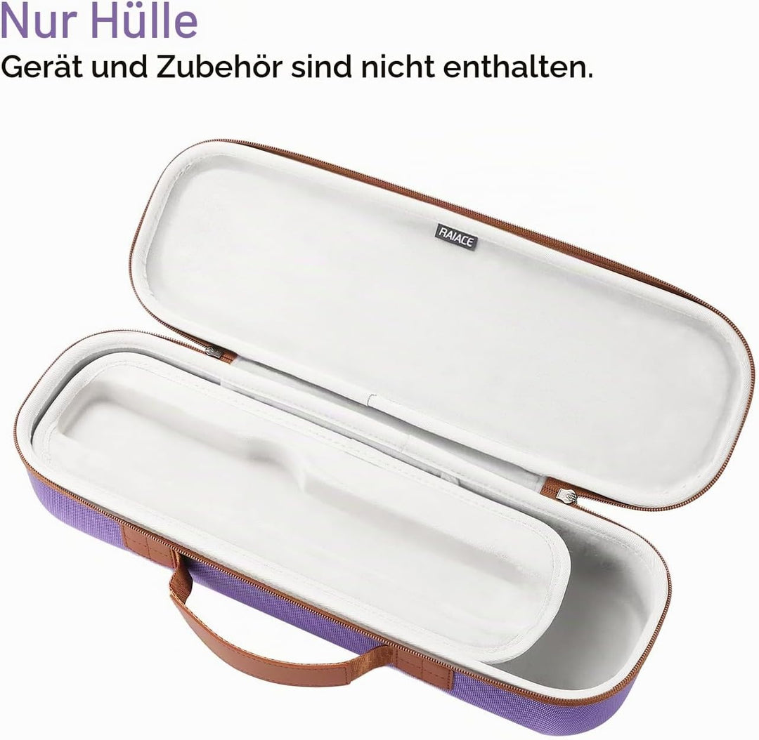 RAIACE Hartschalen-Aufbewahrungskoffer, kompatibel mit Dyson Airstrait Glätteisen, Reise-Tragetasche
