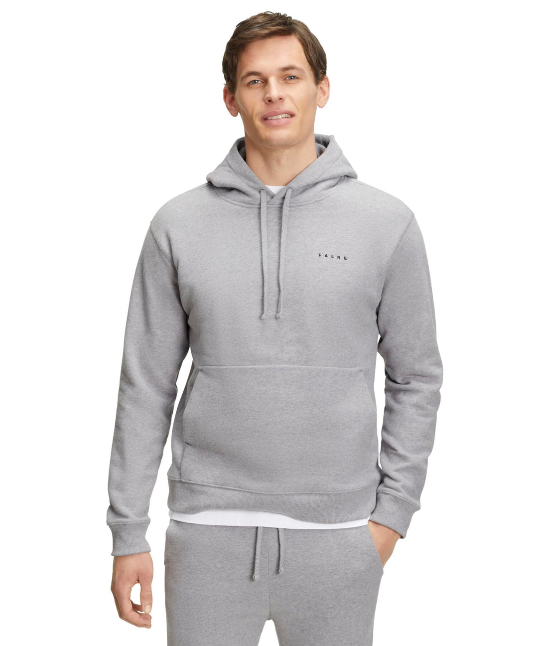 FALKE Herren Basic Sweat Hoody Kapuzenpullover weich hautfreundlich atmungsaktive Baumwolle 1 Stück