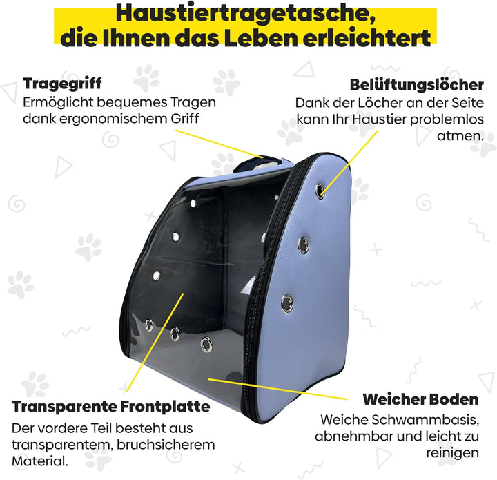 EVE Textile Hunderucksack | Katzenrucksack | Hundetasche | Katzentasche | Hunde Wanderrucksack | Kat