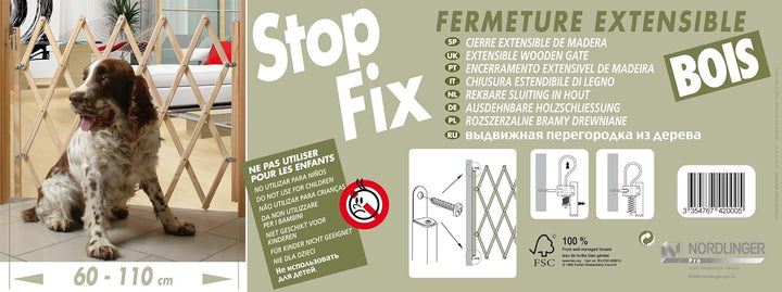 Nordlinger Pro 742000 Ausdehnbare Schliessung für Heimtiere Stop‘Fix, aus Holz, ausziehbar