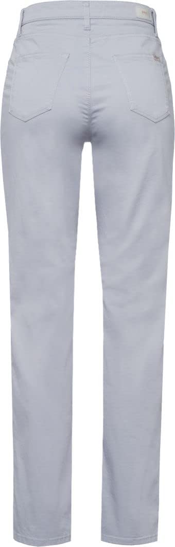 BRAX Damen Style Carola Five-Pocket Wertigem Baumwollsatin Hose 27W / 30L Grey Melange, 27W / 30L Gr