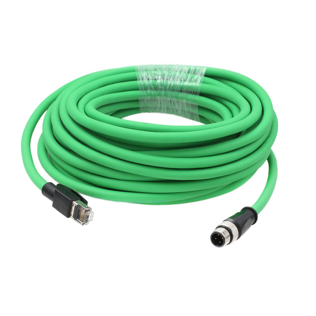 Sensor-Stellantrieb, Ethernet, M12, 4-polig, D-kodiert, RJ45, CAT5e, Kabel für Keyence IV IV2 Omron