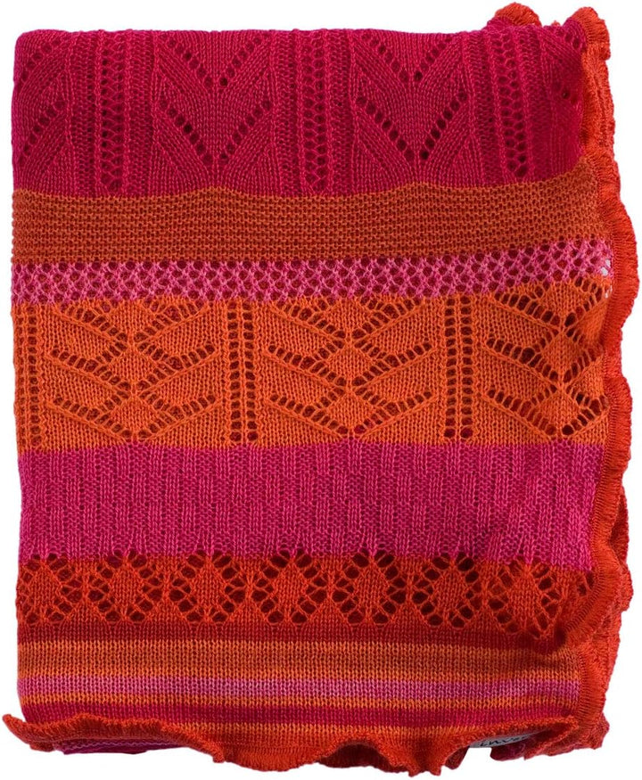 Invero, Merino Schal Manu, 100% Wolle Flamenco, Flamenco