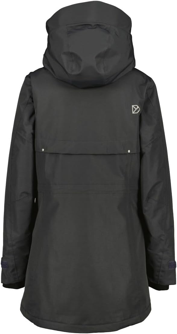 Didriksons Frida Damen Parka 7 32 Schwarz, 32 Schwarz