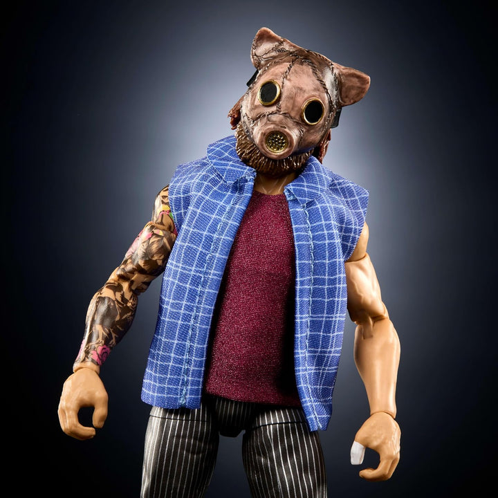 Mattel WWE Elite Actionfigur & Zubehör, Serie #120, 15,2 cm grosses Sammlerstück Joe Gacy mit 25 Gel