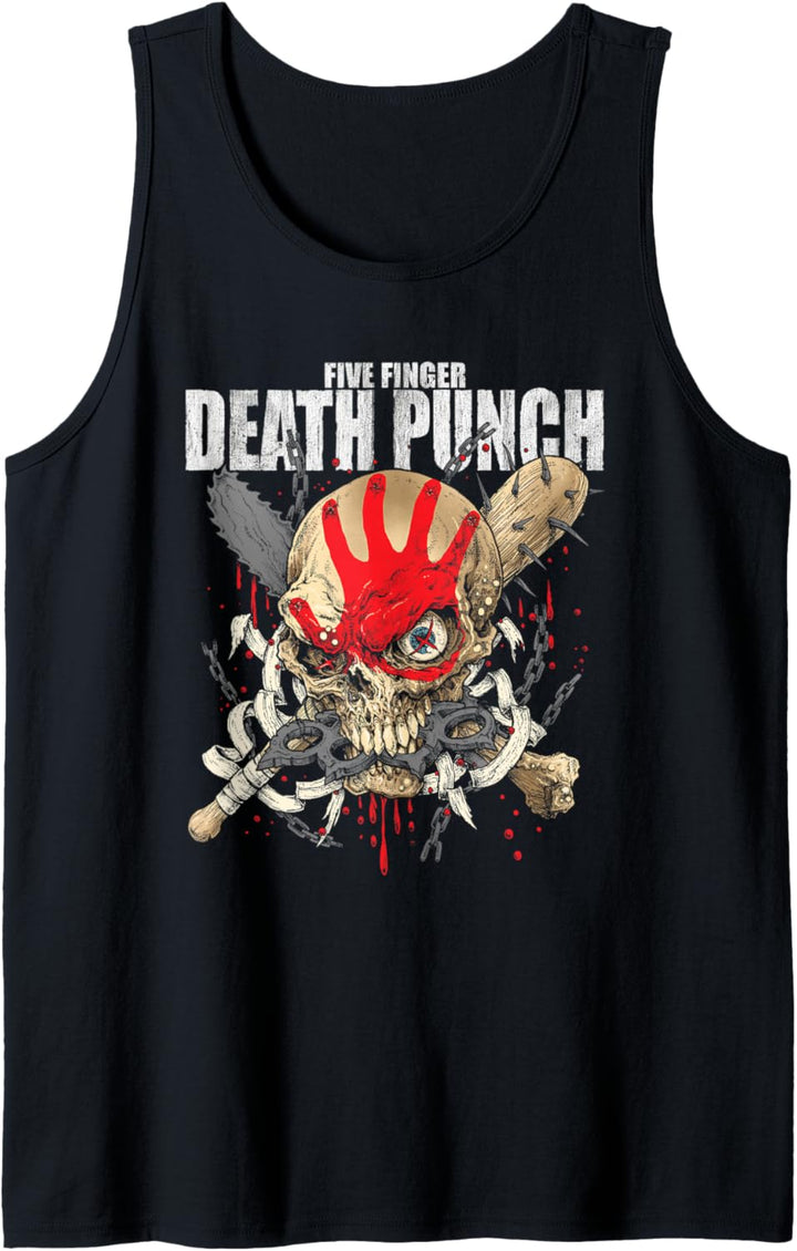 5FDP - Warhead Skull Front Back Print Tank Top