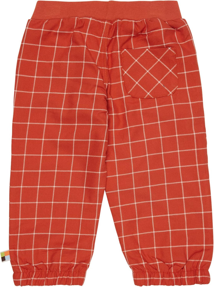 loud + proud Unisex Karo, GOTS Zertifiziert Hose 62-68 Cinnamon, 62-68 Cinnamon