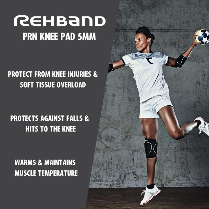 Rehband Knieschützer für Volleyball, Handball & Hallensport, Neopren Knieschoner komfortabel & engan