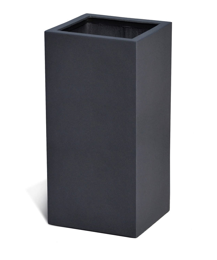 Pflanzkübel HIGH Cube 45 Anthrazit Schwarz Quadratisch * 45 x 45 x 90 cm * 10 Jahre Garantie 45x45x9