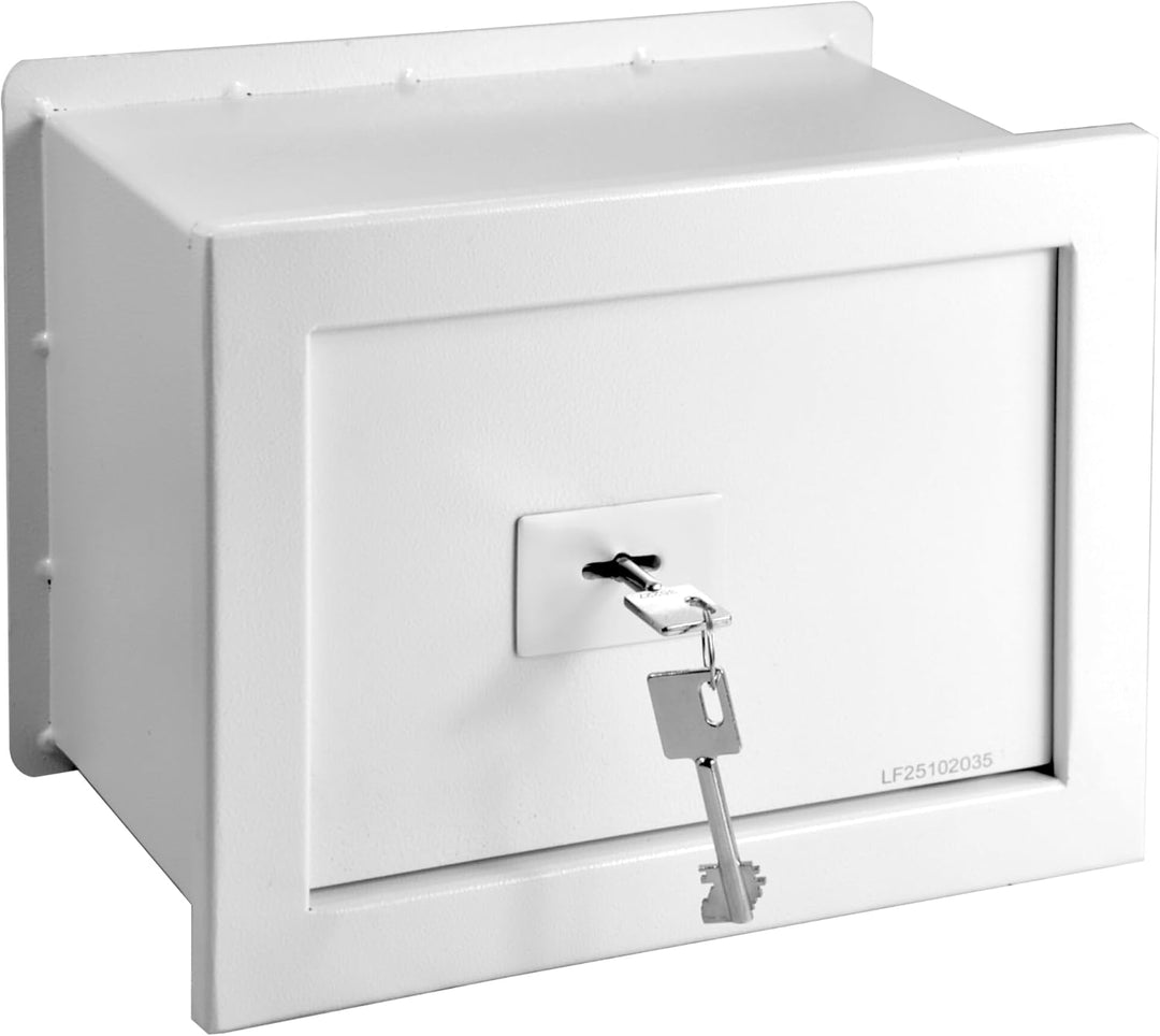 ALSTEN TECH Wandsafe Einmauertresor 310 x 210 x 150 mm 5,5 kg Schlüsseltresor mit Doppelbartschloss