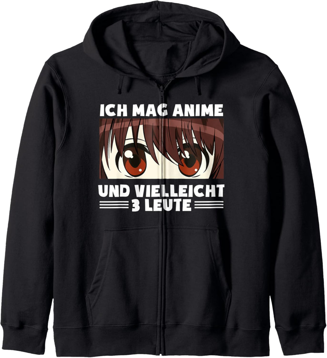 Ich mag Anime und vielleicht 3 Leute Japanische Manga Kapuzenjacke