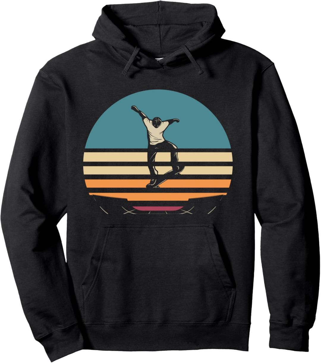 Skateboard Skaterpark Skateboarding Retro Skater Pullover Hoodie