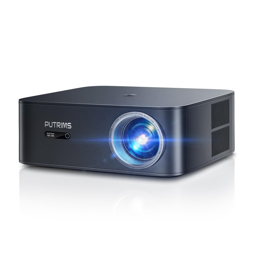 Smart Beamer 4K【1200 ANSI/Google TV】 Netflix Official, Autofokus Trapezkorrektur Beamer Outdoor Tage