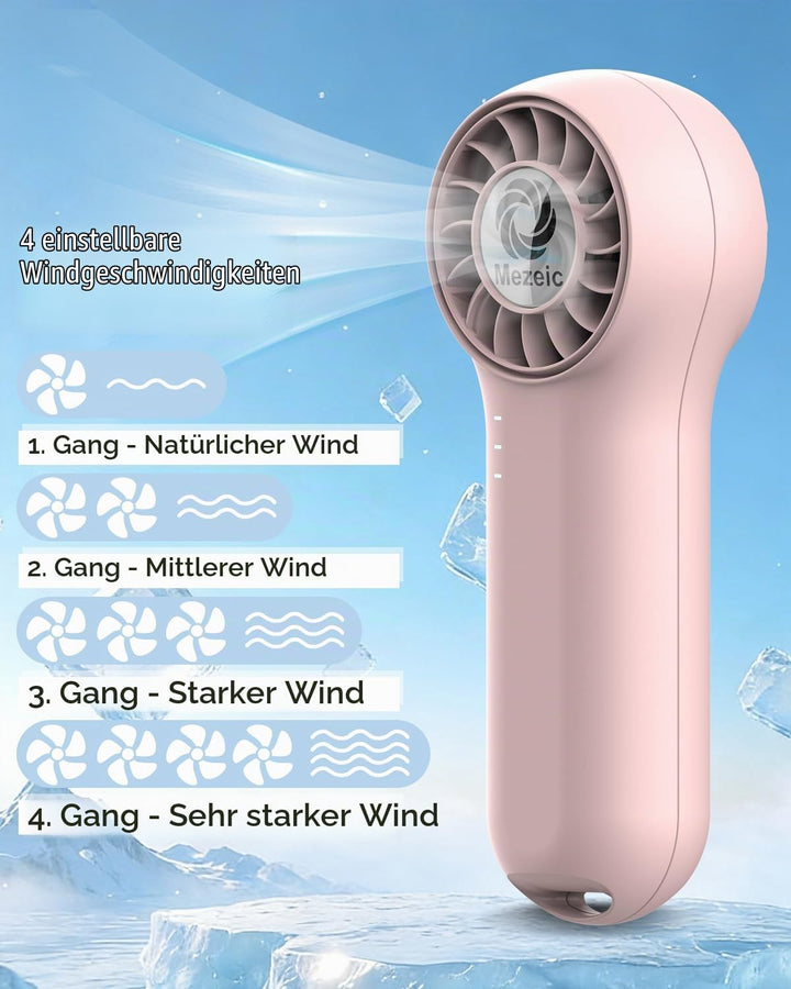 Mini Handventilator, Tragbarer Taschenventilator mit Umhängeband Ultraleichte Wiederaufladbare Venti