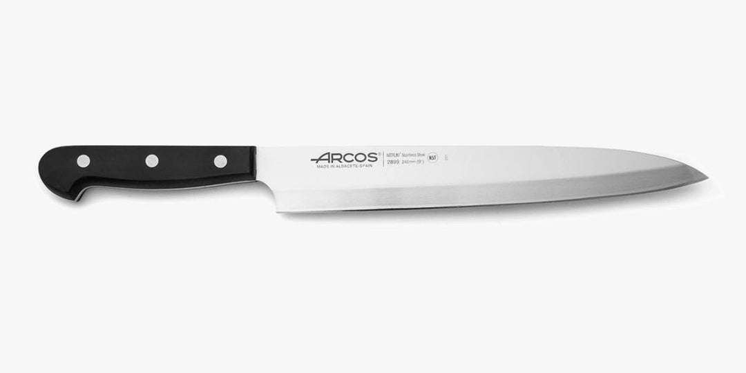 Arcos 289904 Serie Universal - Messer Yanagiba Asiatisches Messer - Klinge Nitrum Edelstahl 240 mm -